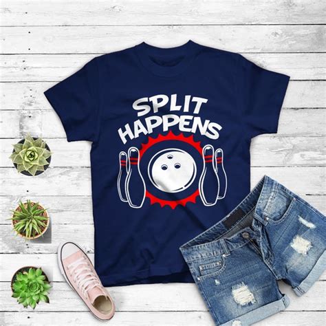 Split Happens Bowling Shirt Etsy