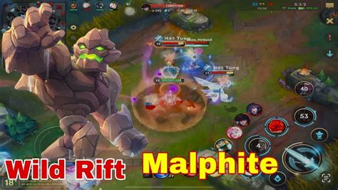 Wild Rift Malphite Mid Lane Full Allows A Combo To Evaporate Youtube