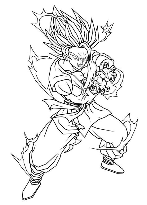 Coloriage Goku Sur Un Nuage T L Chargez Imprimez Ou Coloriez En