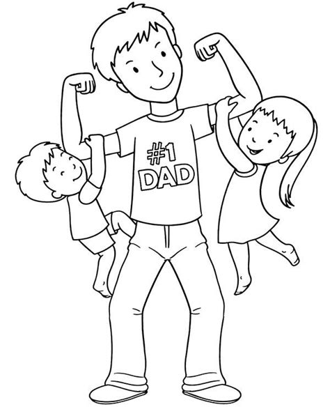 Father's Day coloring page sheet