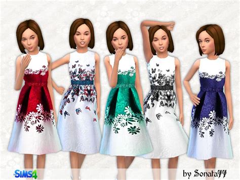 Sonata77s S77 Girl 09 Sims 4 Clothing Sims 4 Children Sims 4 Cc