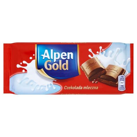 ALPEN GOLD Czekolada Mleczna 90g Milk Chocolate Piknik Express