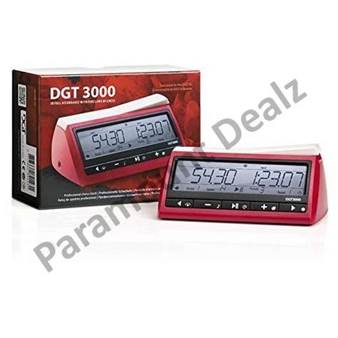 Red Plastic Dgt 3000 Chess Clock 8 80 Years Packaging Type Box At Rs