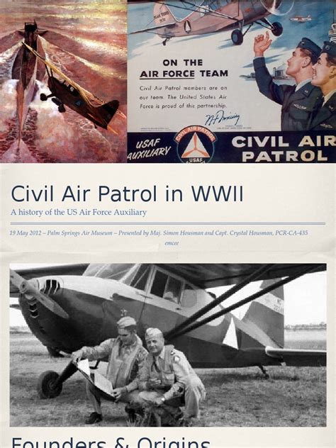 Cap History Powerpoint Civil Air Patrol Military