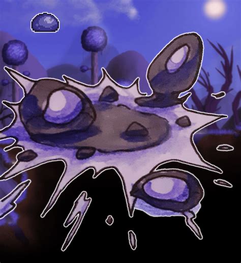 Drawing All Enemies Anyways Day 168 Slimeling Rterraria