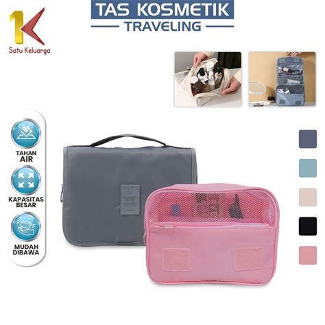 Jual Satu Keluarga Tas Kosmetik Travelling Pouch Make Up Gantung T