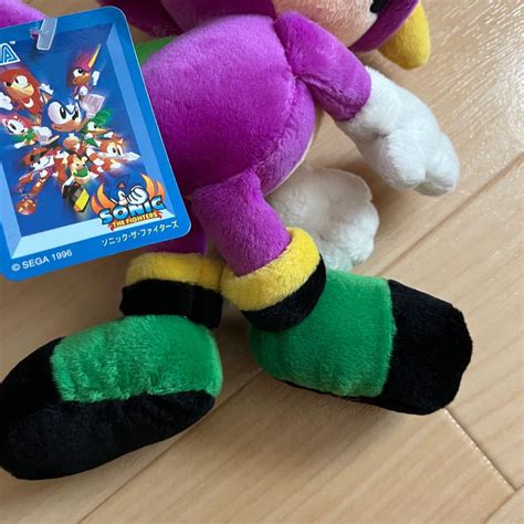 Espio The Chameleon Plushie Sonic The Fighters Plush Toy Doll 1997 27cm