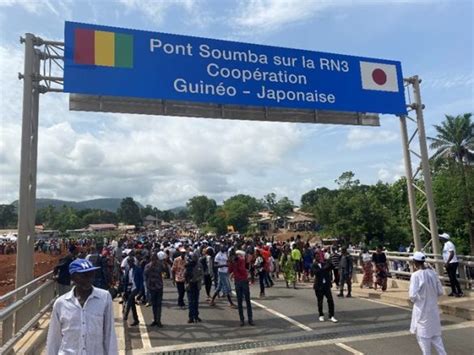 R Alis Par Le Japon Le Pont De La Rivi Re Soumba Inaugur Le Populaire