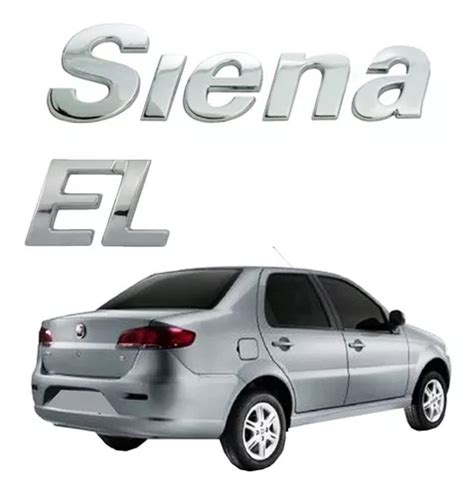 Kit Emblemas Siena Fire El Fiat Ano Cromados Parcelamento