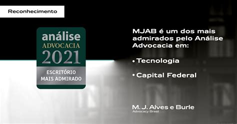 MJAB é um dos mais admirados pelo Análise Advocacia M J Alves e