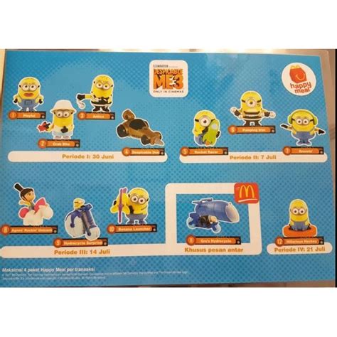 Jual Mainan Anak Happy Meal Meals Minions Despicable Me Edition Toy