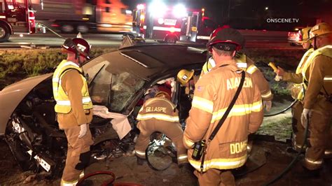 Anaheim Firefighters Free Trapped Driver After Rollover Crash Onscenetv