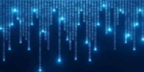 Binary Code Background Abstract Technology Digital Binary Data And