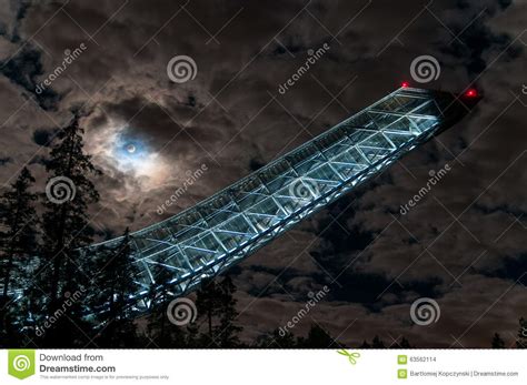 Holmenkollen Ski Jump in Oslo Stock Photo - Image of clouds, capital ...