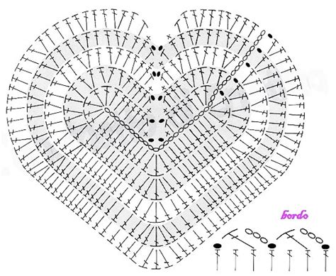 Ergahandmade Crochet Hearts Afghan Diagram