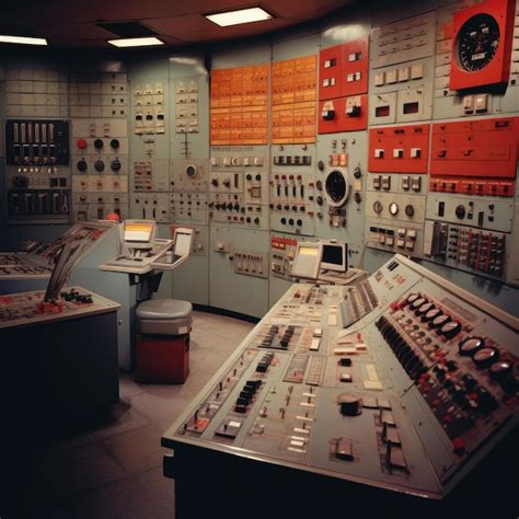 Premium Ai Image Closeup Of Nuclear Reactor Control Panel