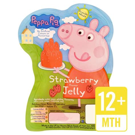 Peppa Pig Strawberry Jelly 75g From Ocado