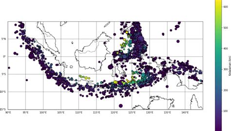 Gambar 2 Kejadian Gempa Tanggal 01 Januari 2021 Sampai Dengan 31