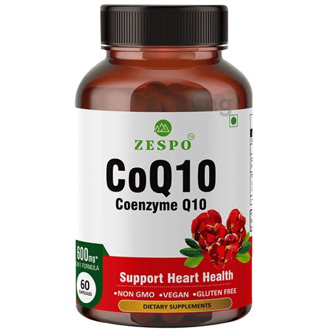 Zespo CoQ 10 Coenzyme Q10 600mg Capsule Buy Bottle Of 60 0 Capsules At