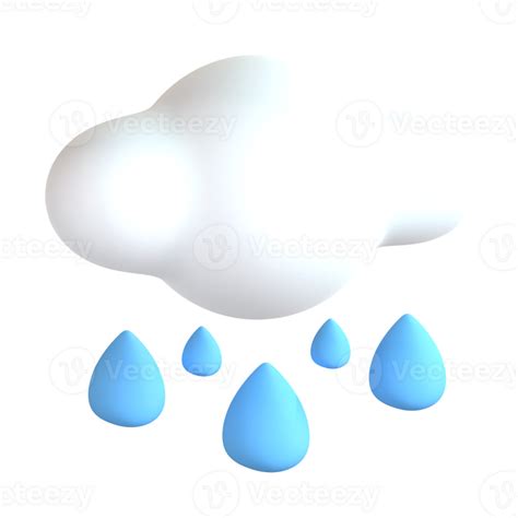 3d Illustration Rain 40501983 Png