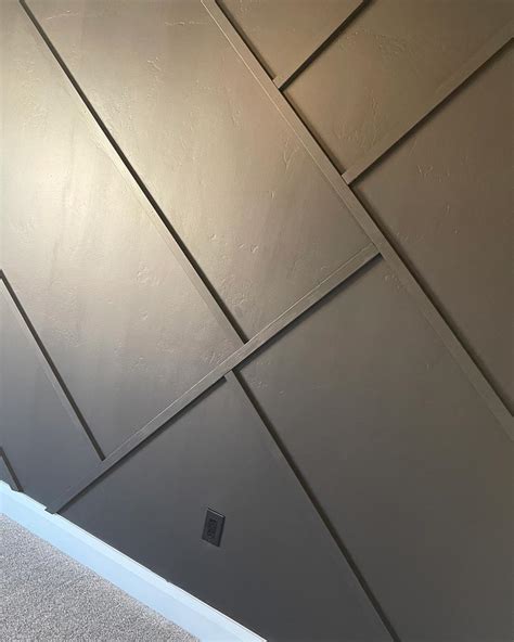 DIY Geometric Accent Wall With MDF Trim Frugal Fitz Designs