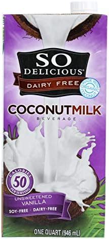 Amazon So Delicious Organic Unsweetened Vanilla Coconut Milk