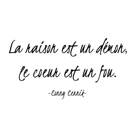 French The Mind Is A Demon The Heart Is A Fool Conny Cernik Poetry