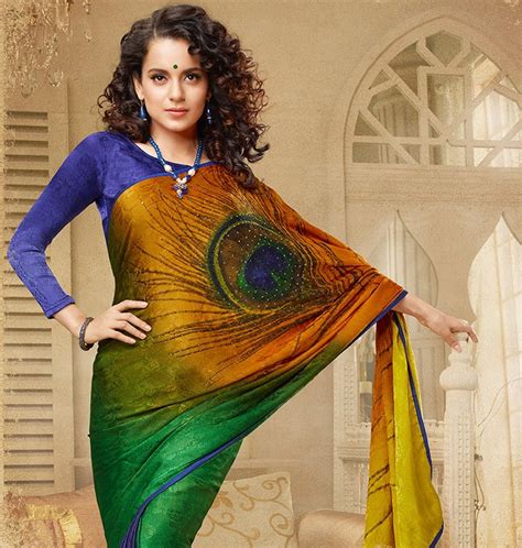 Saree Market Peacock Multi Colour Printed Designer Saree Images