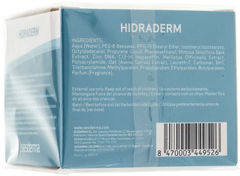 Moisturizing Face Cream Sesderma Laboratories Hidraderm Facial Cream