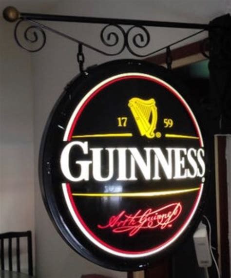 Guinness Lighted Sign 1 Resin Polyester Catawiki