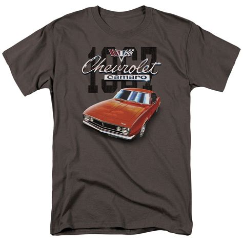 Chevy Shirt Chevrolet 1967 Red Classic Camaro Charcoal T Shirt Chevy