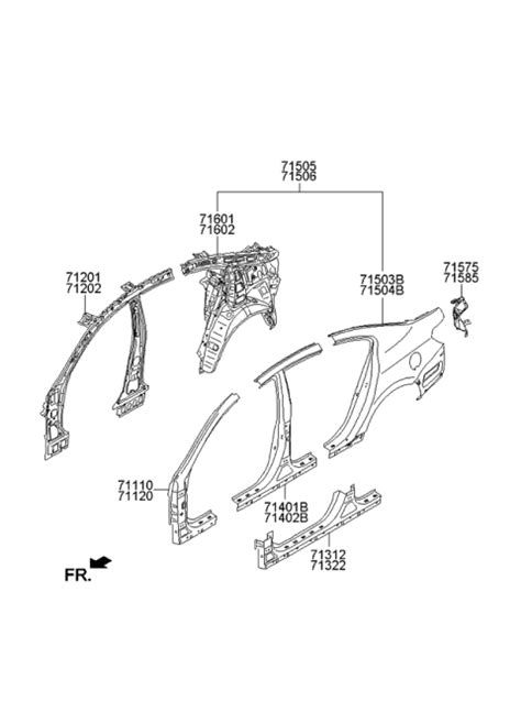 Side Body Panel 2015 Kia Cadenza