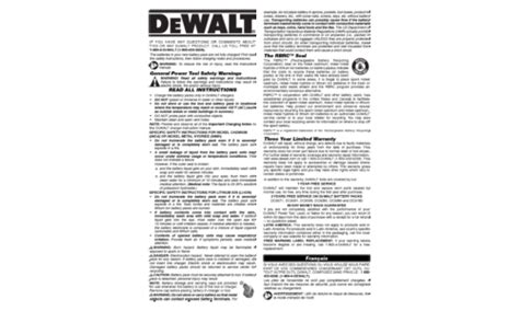 DeWalt Tool Manuals – Tool Manuals