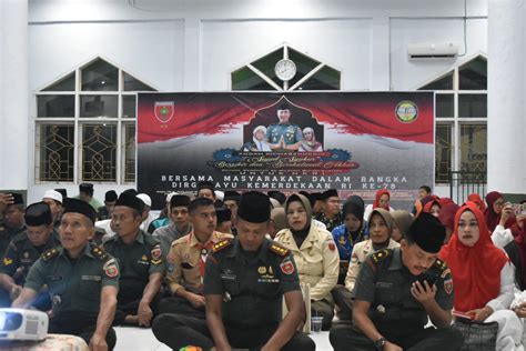 Kodim 1402 Polman Gelar Sujud Syukur Zikir Dan Sholawat Menyambut HUT