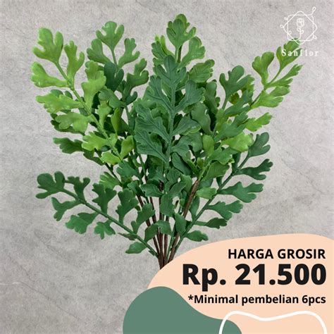 Jual Daun Suplir Bunga Artificial Tanaman Hias Plastik Hiasan