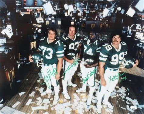 Joe Klecko Marty Lyons Abdul Salaam Mark Gastineau Signed Jets