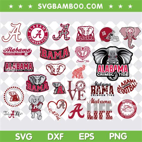 Alabama Crimson Tide Svg Bundle