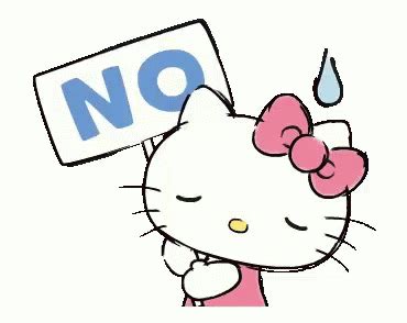 Hello Kitty No GIF - HelloKitty No Sad - Discover & Share GIFs