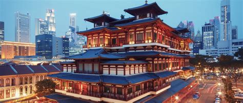 Buddha Tooth Relic Temple In Der Chinatown Von Singapur