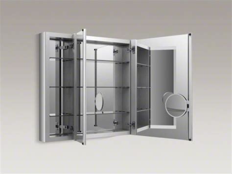 KOHLER Verdera(TM) 40" W x 30" H aluminum medicine cabinet with adjustable magni - Contemporary ...