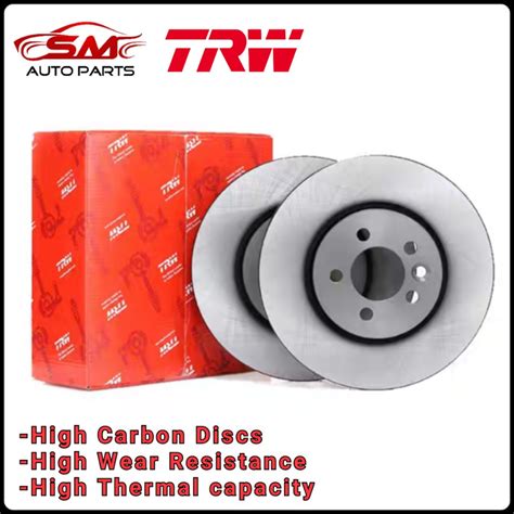 TRW Front Disc Rotor Proton Saga BLM FL FLX FLX SE Saga VVT