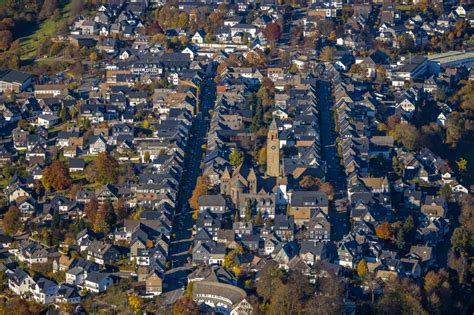 Bad Fredeburg Von Oben Stadtzentrum Im Innenstadtbereich In Bad