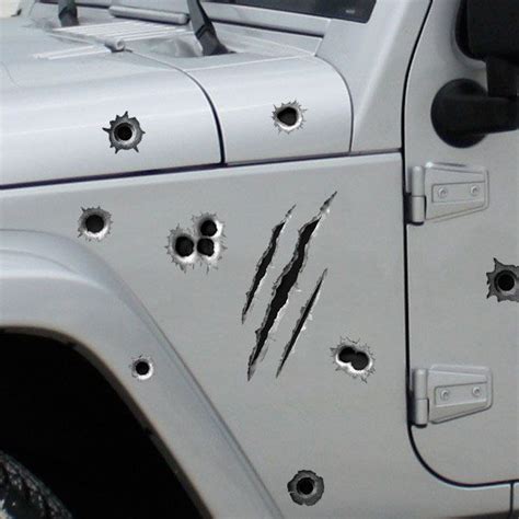 Car Sticker Decal Bullet Holes Claw Marks Vinyl 5 Design Tuning Auto Motorcycle Car Styling