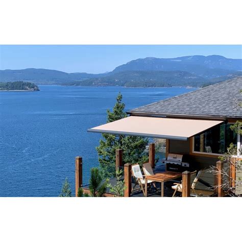 Multiple Awnings Brasilia Slim Full Cassette Retractable Patio Awning Sleek Design Textured