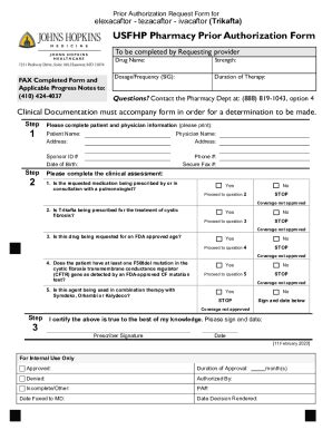 Fillable Online Usfhp Pharmacy Prior Authorization Form Fax Email