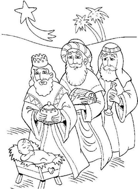Three Kings Coloring Pages At Free Printable