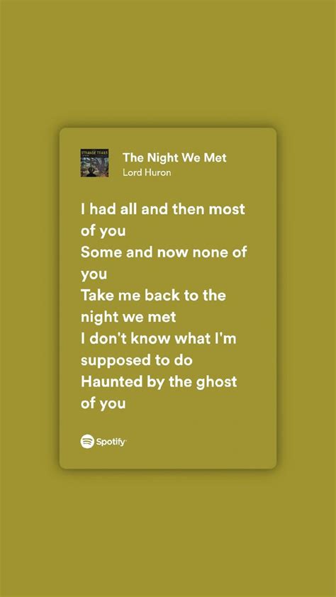 The night we met | Müzik kitabı, Kitap, Müzik