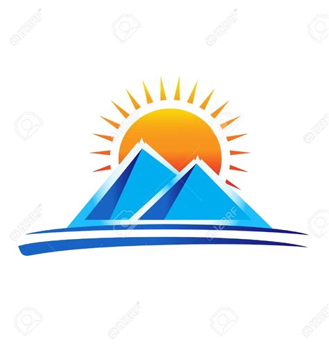 Mountain sunrise clipart - Clipground