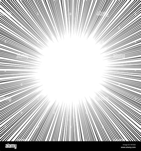 Radial Speed Lines Graphic Effects For Use In Comic Books Manga And