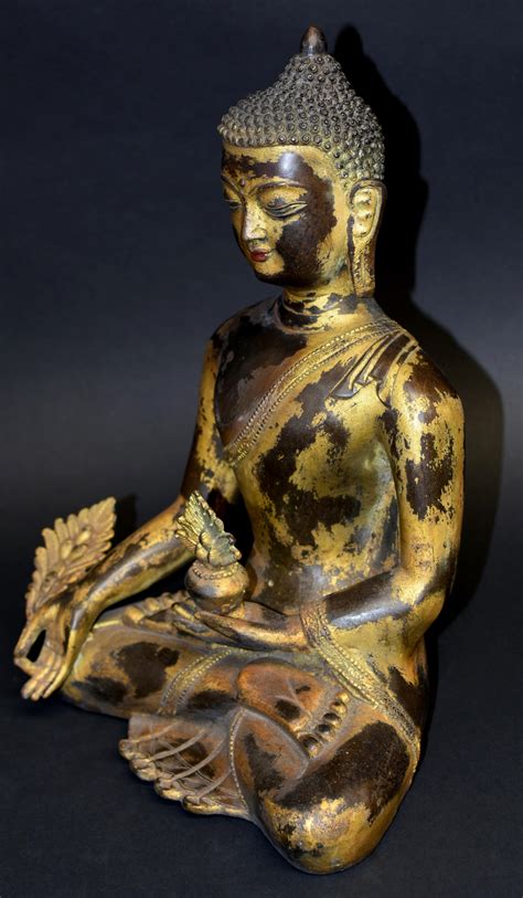 Large Gilt Bronze Tibetan Buddha For Sale At 1stDibs